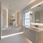 White tiles in the bathroom: photos of interesting design options