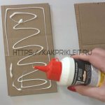 How to glue cardboard