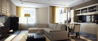 Design of a one-room apartment of 35 sq. m – photo 