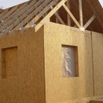 facade panels for exterior finishing of houses made of OSB