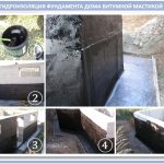 Waterproofing the foundation of a house using mastic