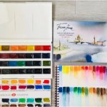What are watercolor paints made from - a set of paints - photo