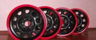 How to choose colors for painting wheels, photo