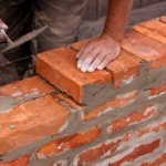 What thickness of brick should be used in construction