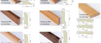 What are the sizes of skirting boards?
