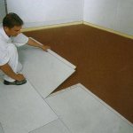 GVL sheets for “dry” leveling of floors with mounting edges