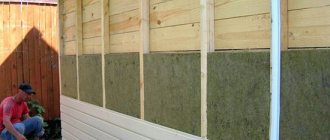 Mineral wool is the best option for insulating a timber house under siding