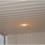 Covering the ceiling with siding (7 photos)