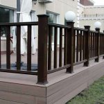 Wooden veranda fencing