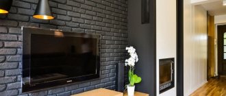 finishing an apartment with decorative brick