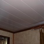Ceiling finishing with PVC panels