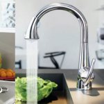 connecting a faucet in the kitchen