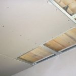 Plasterboard ceiling lining