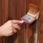 Painting wood with drying oil