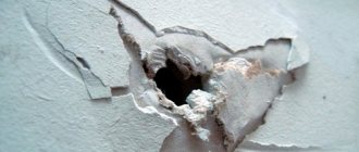 Proper repair of a plasterboard wall