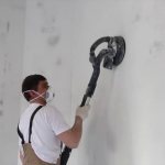 An example of the use of wall sanding in apartment renovation