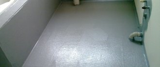 An example of the use of plasterboard waterproofing in a bathroom in the decoration of an apartment