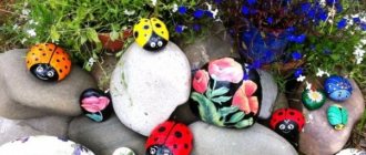Do-it-yourself painting on stones in the garden: a treasure trove of ideas, secrets of technology