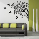 Wall painting in the interior 2022: TOP-100 ideas with photos