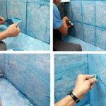 There are two types of tile grout mixtures - cement-based and (different) resin-based
