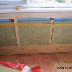 Do-it-yourself technology for insulating a balcony with mineral wool
