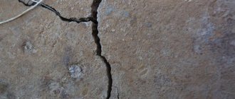 Cracks in concrete