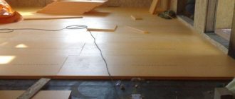 Do-it-yourself floor insulation with penoplex under screed