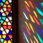 Stained glass is a special type of monumental and decorative art