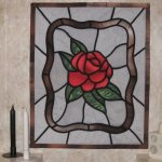 DIY stained glass on paper step by step: how to draw with a template