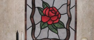 DIY stained glass on paper step by step: how to draw with a template
