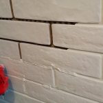 grouting joints on decorative stone